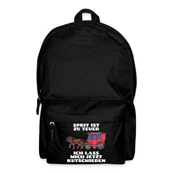 Gasoline Diesel Statement Refueling Energy Storage - Backpack - black - Front