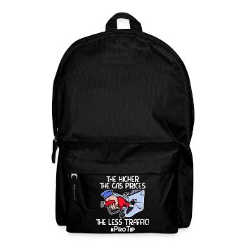 Zapfsäule Strom Statement Tanken Benzin Energie - Rucksack - Schwarz - Vorne