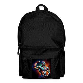 Bodybuilding - Rucksack - Schwarz - Vorne