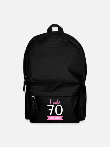 70 Jahre Oma Spruch - Rucksack - Schwarz