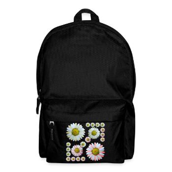 Motif floral motif floral Grenulière de fleur de marguerite - Sac à dos - noir - Devant