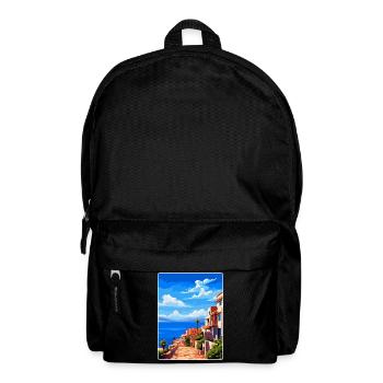 Almería Spanien Vintage Reiseplakat WPA Souvenir - Rucksack - Schwarz - Vorne
