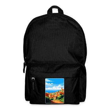 Agrigente Italie Affiche de voyage vintage Souvenir WPA - Sac à dos - noir - Devant