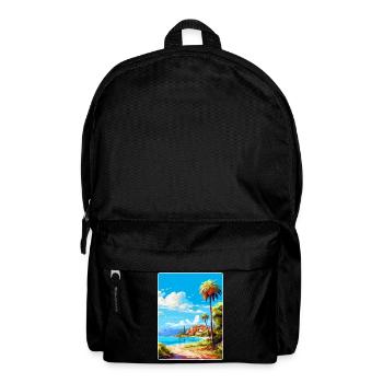 Alcudia Spain Vintage Travel Poster WPA Souvenir - Backpack - black - Front