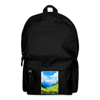 Pyrenees National Park France Travel Poster WPA - Backpack - black - Front