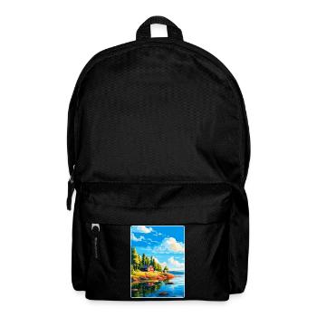 Ålandinseln Finnland Vintage Reiseplakat WPA - Rucksack - Schwarz - Vorne
