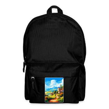 Amarante Portugal Affiche de voyage vintage souvenir - Sac à dos - noir - Devant