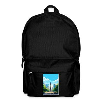 Mexiko-Stadt Vintage Reiseplakat Souvenir - Rucksack - Schwarz - Vorne