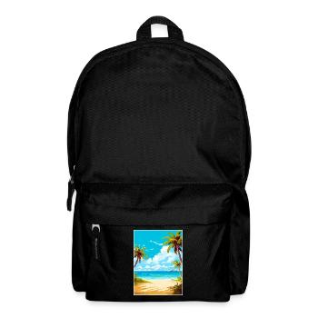 Îles Turques-et-Caïques Caraïbes Affiche de voyage - Sac à dos - noir - Devant