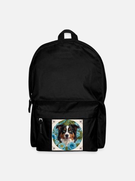 Blauäugiger Australian Shepherd - Rucksack - Schwarz