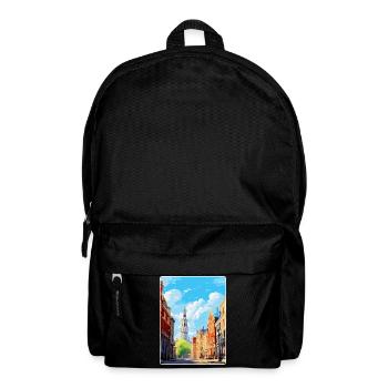 Lille France Vintage Travel Poster WPA Souvenir - Backpack - black - Front