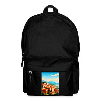 Grenade Espagne Affiche de voyage vintage WPA Souvenir - Sac à dos - noir - Devant