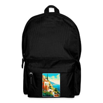 Capri Italien Vintage Reiseplakat WPA Kunst Souvenir - Rucksack - Schwarz - Vorne