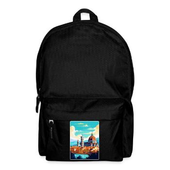 Florence Italy Vintage Travel Poster Souvenir WPA - Backpack - black - Front