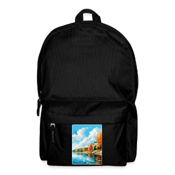 Kuopio Finlande Affiche de voyage vintage Souvenir WPA - Sac à dos - noir - Devant