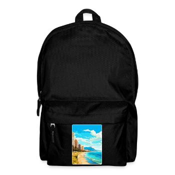 Alicante Espagne Affiche de voyage vintage Souvenir WPA - Sac à dos - noir - Devant