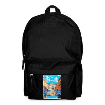 Versailles Palace France Vintage Travel Poster WPA - Backpack - black - Front