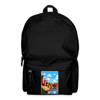 Porvoo Finlande Affiche de voyage vintage souvenir WPA - Sac à dos - noir - Devant