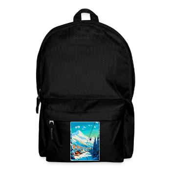 Méribel France Affiche de voyage vintage Souvenir WPA - Sac à dos - noir - Devant