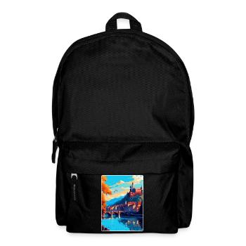 Heidelberg Germany Vintage Travel Poster Souvenir - Backpack - black - Front