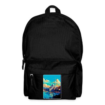 Istanbul Turkey Vintage Travel Poster Souvenir WPA - Backpack - black - Front