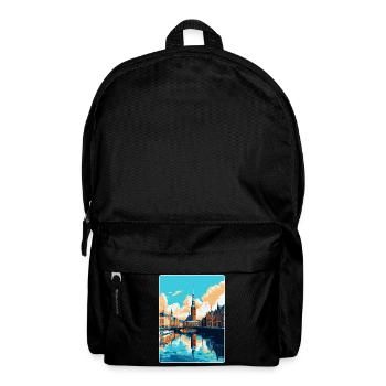 Hamburg Deutschland Vintage Reiseplakat Souvenir WPA - Rucksack - Schwarz - Vorne