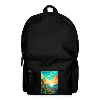 Athens Greece Vintage Travel Poster WPA Souvenir - Backpack - black - Front