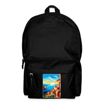 Sicily Italy Vintage Travel Poster WPA Souvenir - Backpack - black - Front