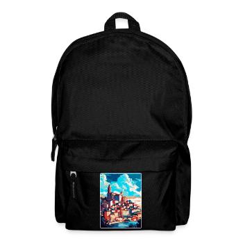 Coimbra Portugal Affiche de voyage vintage souvenir - Sac à dos - noir - Devant