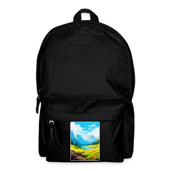 Pyrenees National Park France Travel Poster WPA - Backpack - black - Front