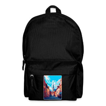 Affiche de voyage vintage Elblag Pologne WPA Souvenir - Sac à dos - noir - Devant