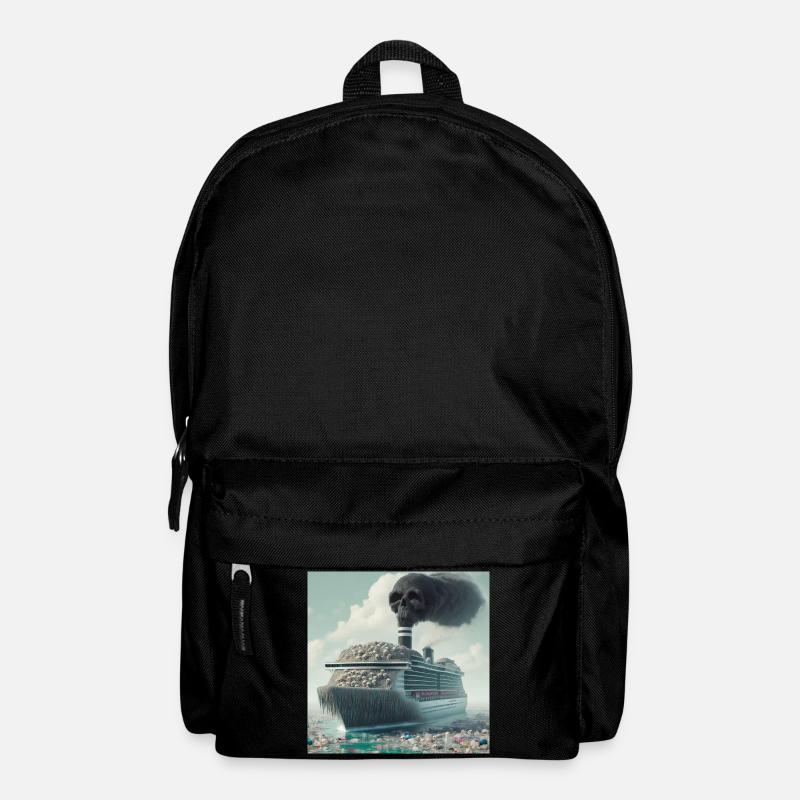 Schiffreisen Umweltschutz - Rucksack - Schwarz