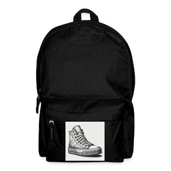 Sneaker in Schwarz-weiss - Rucksack - Schwarz - Vorne