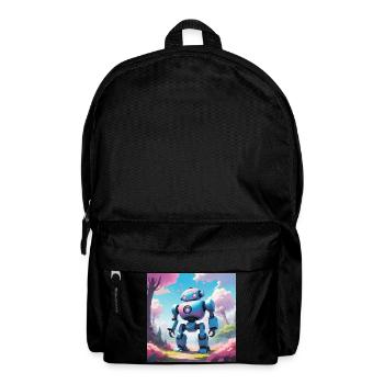 Robot on dream planet - Backpack - black - Front