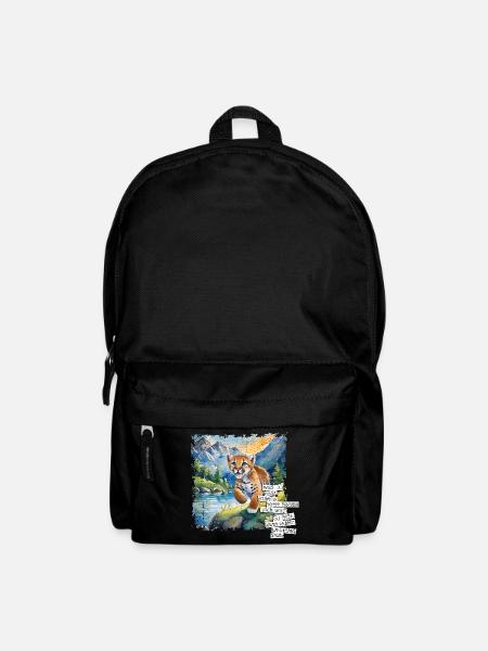Was Du hast können viele haben | POSTER TIGER-Bild - Rucksack - Schwarz