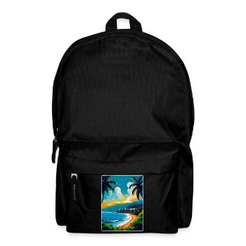 Cote D Azur France French Riviera France Poster - Backpack - black - Front