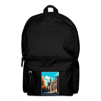 Tilburg Netherlands Vintage Travel Poster Souvenir - Backpack - black - Front