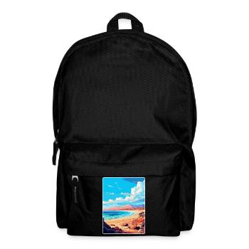 Fuerteventura Espagne Affiche de voyage vintage Souvenir - Sac à dos - noir - Devant