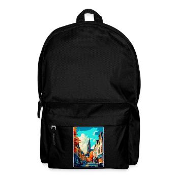 Maastricht Pays-Bas Affiche de voyage vintage WPA - Sac à dos - noir - Devant