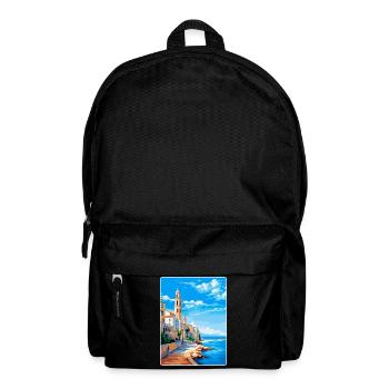Sitges Spain Vintage Travel Poster WPA Souvenir - Backpack - black - Front
