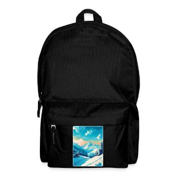 St. Anton am Arlberg Österreich Vintage Reiseplakat - Rucksack - Schwarz - Vorne