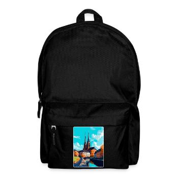 Uppsala Sweden Vintage Travel Poster Souvenir WPA - Backpack - black - Front