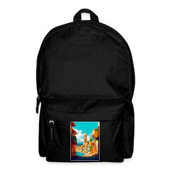 Cartagena Spain Vintage Travel Poster Souvenir WPA - Backpack - black - Front