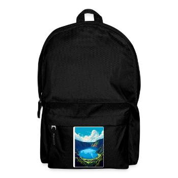 The Azores Portugal Vintage Travel Poster WPA Art - Backpack - black - Front