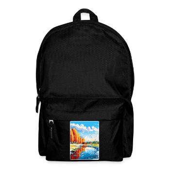 Oulu Finland Vintage Travel Poster WPA Souvenir - Backpack - black - Front