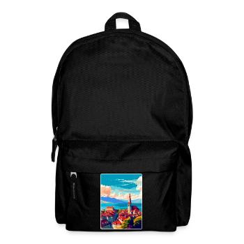 Lausanne Suisse Affiche de voyage vintage WPA Art - Sac à dos - noir - Devant
