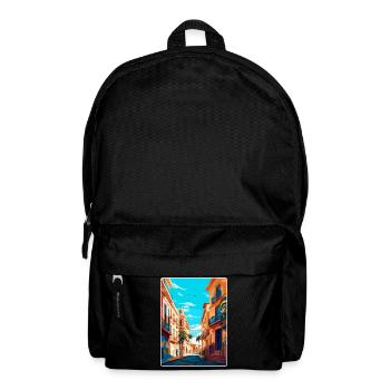 Valencia Spain Vintage Travel Poster Souvenir WPA - Backpack - black - Front