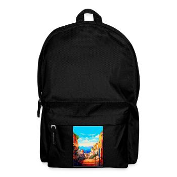 Naples Italy Vintage Travel Poster WPA Souvenir - Backpack - black - Front