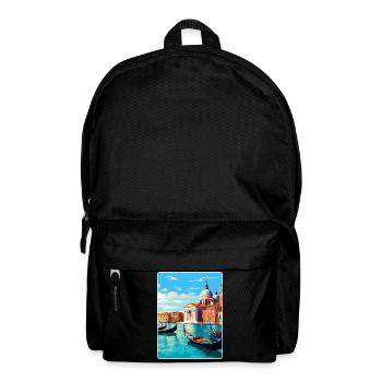 Venice Italy Vintage Travel Poster WPA Souvenir - Backpack - black - Front