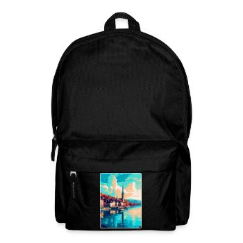 Zurich Suisse Affiche de voyage vintage souvenir - Sac à dos - noir - Devant
